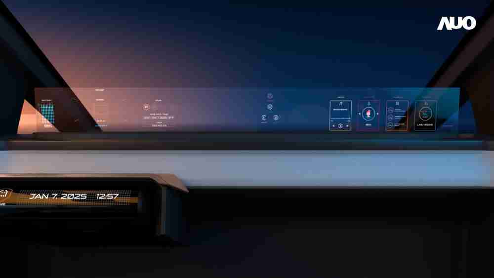 尊时凯龙无界透明显示接口(Horizon Image Glass)透过车运算方案整合仪表板、、、、中控台及副驾显示器，，，，一体式全景呈现，，，，提供乘用者清晰的前方视野、、、、行车必要信息与娱乐功能